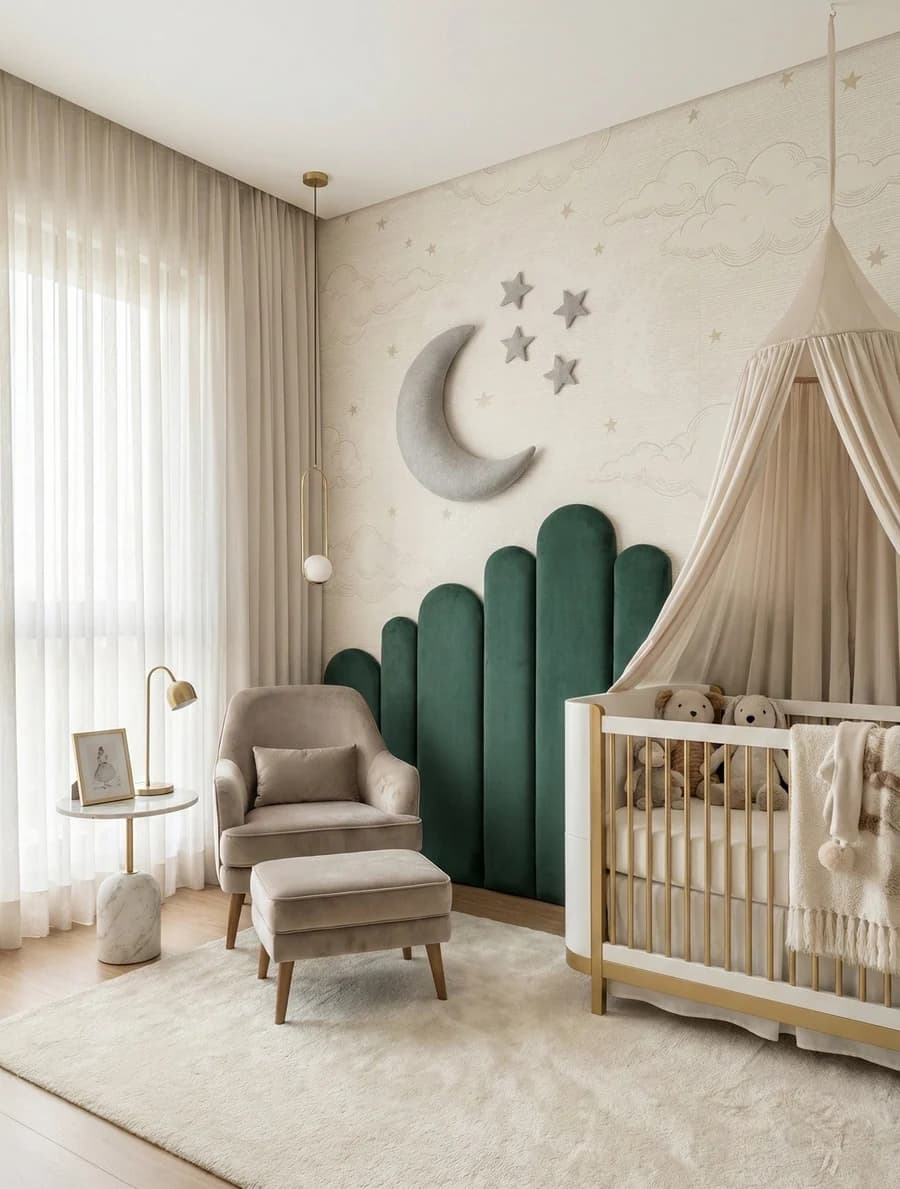 Pokój dziecięcy na wymiar z łóżkiem i panelami tapicerowanymi — realizacja 3homes.pl